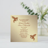 Flaming Dragon Golden 2 Weddenschap Kaart (Staand voorkant)