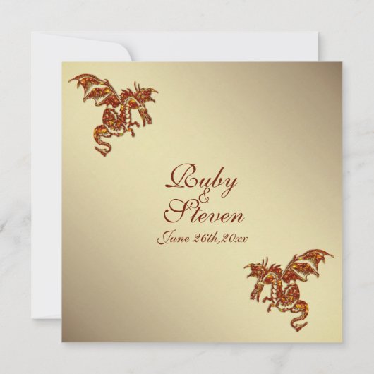 Flaming Dragon Golden 2 Weddenschap Kaart (Achterkant)