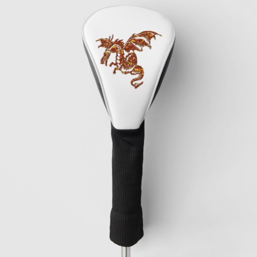Flaming Dragon Golfheadcover (Voorkant)