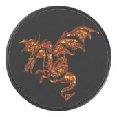 Flaming Dragon Hockey Puck (Voorkant)