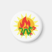Flaming Dragon Magneet (Voorkant)