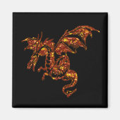Flaming Dragon Magneet (Voorkant)