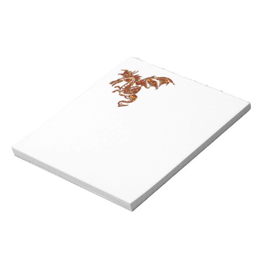Flaming Dragon Notitieblok (Linkerzijde)