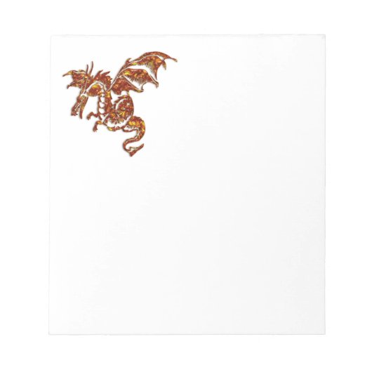 Flaming Dragon Notitieblok (Voorkant)