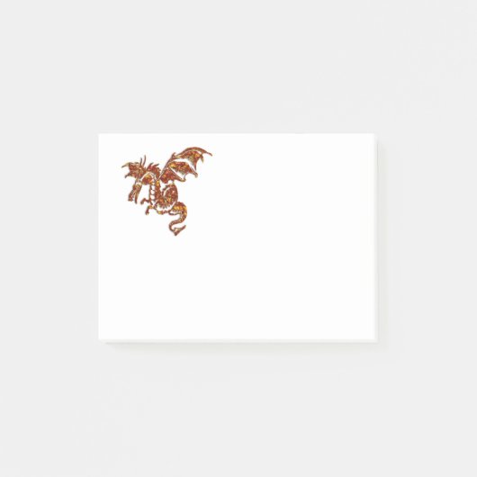 Flaming Dragon Post-it® Notes (Voorkant)