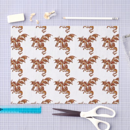 Flaming Dragon Tissuepapier (Craft)