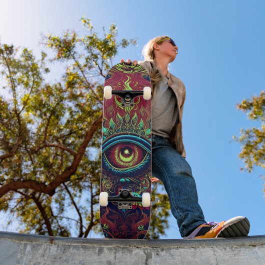 Flaming Eye Persoonlijk Skateboard (Buiten 1)