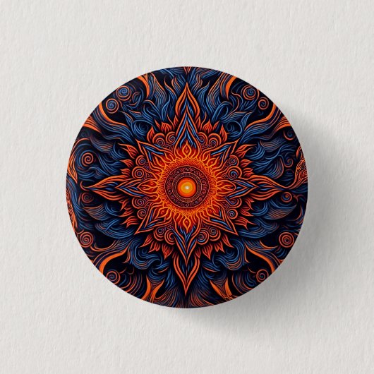 Flaming Eye Ronde Button 3,2 Cm (Voorkant)