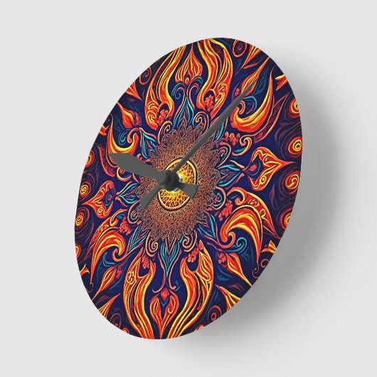 Flaming Eye Ronde Klok (Hoek)