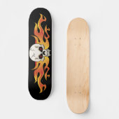 Flaming Fanged Skull Skateboard (Voorkant)