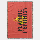 Flaming Feminist RBG Feminisme Flames 20 Deken (Voorkant Verticaal)