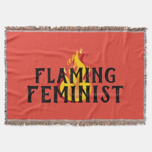 Flaming Feminist RBG Feminisme Flames 20 Deken (Voorkant)