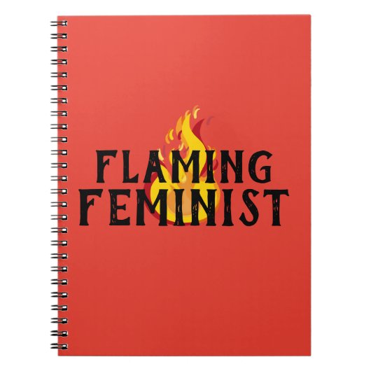 Flaming Feminist RBG Feminisme Flames 20 Notitieboek (Voorkant)