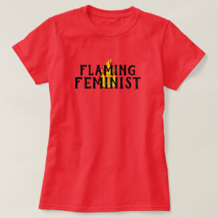 Flaming Feminist RBG Feminisme Flames 20 T-shirt