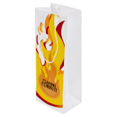 Flaming Feminist RBG Ginsburg Feminisme Flames 20 Wijn Cadeautas (Achterkant Gekanteld)