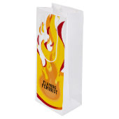 Flaming Feminist RBG Ginsburg Feminisme Flames 20 Wijn Cadeautas (Voorkant Gekanteld)