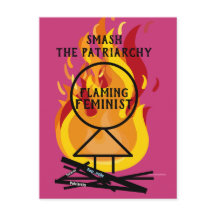 Flaming feminist Smash the Patriarchy 15