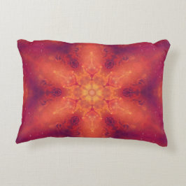 Flaming Fiery Phoenix Burning Snowflake Accent Kussen