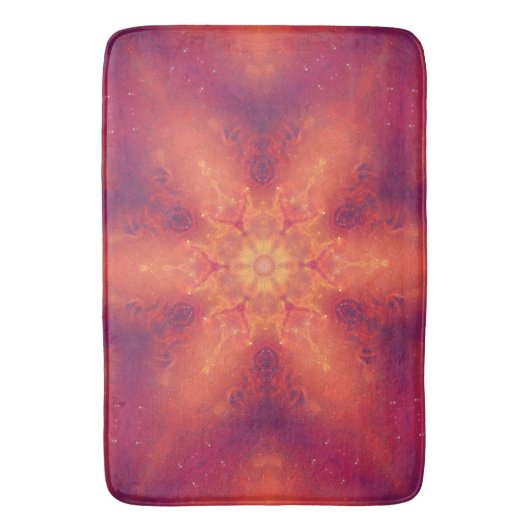 Flaming Fiery Phoenix Burning Snowflake Badmat (Voorkant Verticaal)