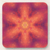 Flaming Fiery Phoenix Burning Snowflake Bier Onderzetter (Voorkant)