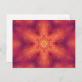 Flaming Fiery Phoenix Burning Snowflake Briefkaart (Voorkant / Achterkant)