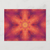 Flaming Fiery Phoenix Burning Snowflake Briefkaart (Voorkant)