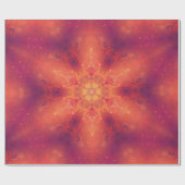 Flaming Fiery Phoenix Burning Snowflake Cadeaupapier (Vlak)