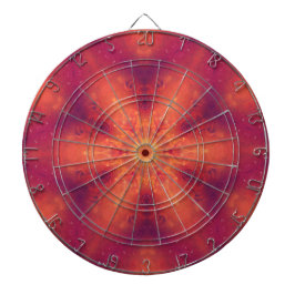 Flaming Fiery Phoenix Burning Snowflake Dartbord