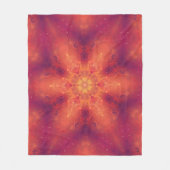 Flaming Fiery Phoenix Burning Snowflake Fleece Deken (Voorkant)