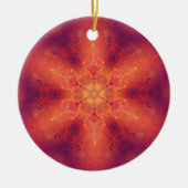 Flaming Fiery Phoenix Burning Snowflake Keramisch Ornament (Voorkant)