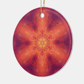 Flaming Fiery Phoenix Burning Snowflake Keramisch Ornament (Links)