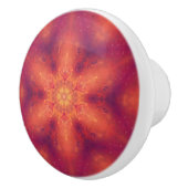 Flaming Fiery Phoenix Burning Snowflake Keramische Knop (Rechts)