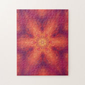 Flaming Fiery Phoenix Burning Snowflake Legpuzzel (Verticaal)