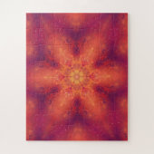 Flaming Fiery Phoenix Burning Snowflake Legpuzzel (Verticaal)
