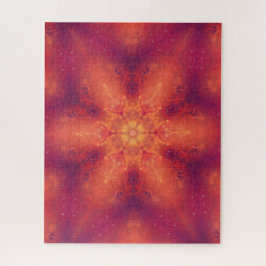 Flaming Fiery Phoenix Burning Snowflake Legpuzzel