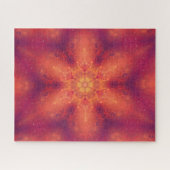 Flaming Fiery Phoenix Burning Snowflake Legpuzzel (Horizontaal)