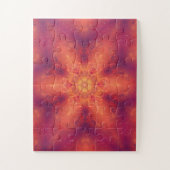 Flaming Fiery Phoenix Burning Snowflake Legpuzzel (Verticaal)