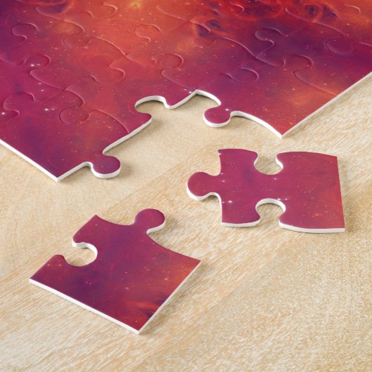 Flaming Fiery Phoenix Burning Snowflake Legpuzzel (Zijkant)