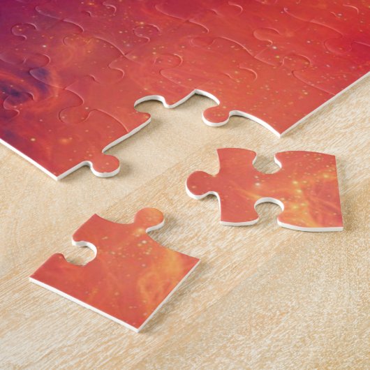 Flaming Fiery Phoenix Burning Snowflake Legpuzzel (Zijkant)