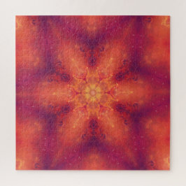 Flaming Fiery Phoenix Burning Snowflake Legpuzzel