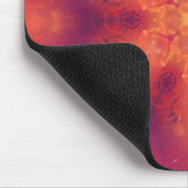 Flaming Fiery Phoenix Burning Snowflake Muismat (Hoek)