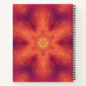 Flaming Fiery Phoenix Burning Snowflake Notitieboek (Achterkant)