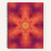 Flaming Fiery Phoenix Burning Snowflake Notitieboek (Voorkant)