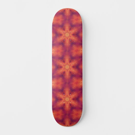 Flaming Fiery Phoenix Burning Snowflake Persoonlijk Skateboard (Voorkant)