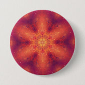 Flaming Fiery Phoenix Burning Snowflake Ronde Button 7,6 Cm (Voorkant)