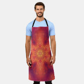 Flaming Fiery Phoenix Burning Snowflake Schort (Gedragen)