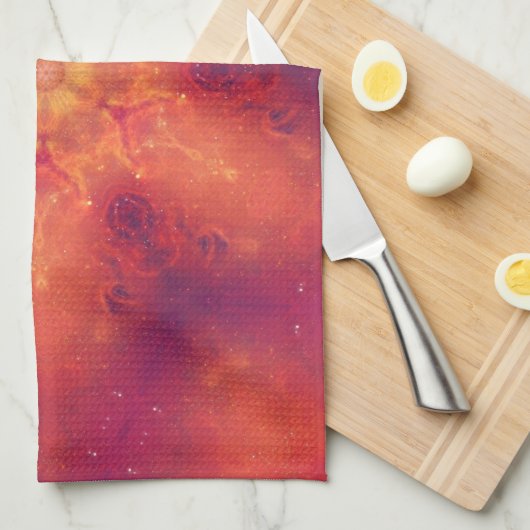 Flaming Fiery Phoenix Burning Snowflake Theedoek (Quarter Fold)