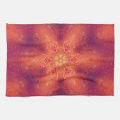 Flaming Fiery Phoenix Burning Snowflake Theedoek (Horizontaal)