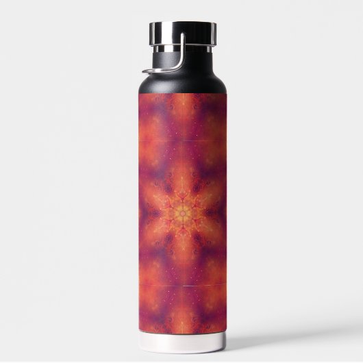 Flaming Fiery Phoenix Burning Snowflake Waterfles (Rechts)