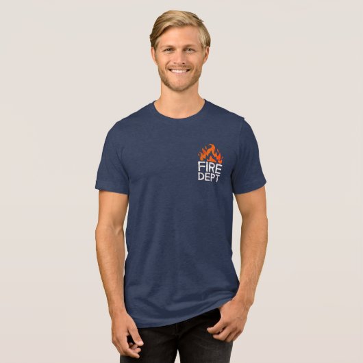 Flaming Fire Dept Halloween Shirt (Voorkant volledig)